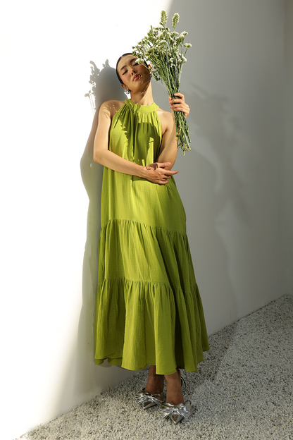 Everett Pocket Dress : Green