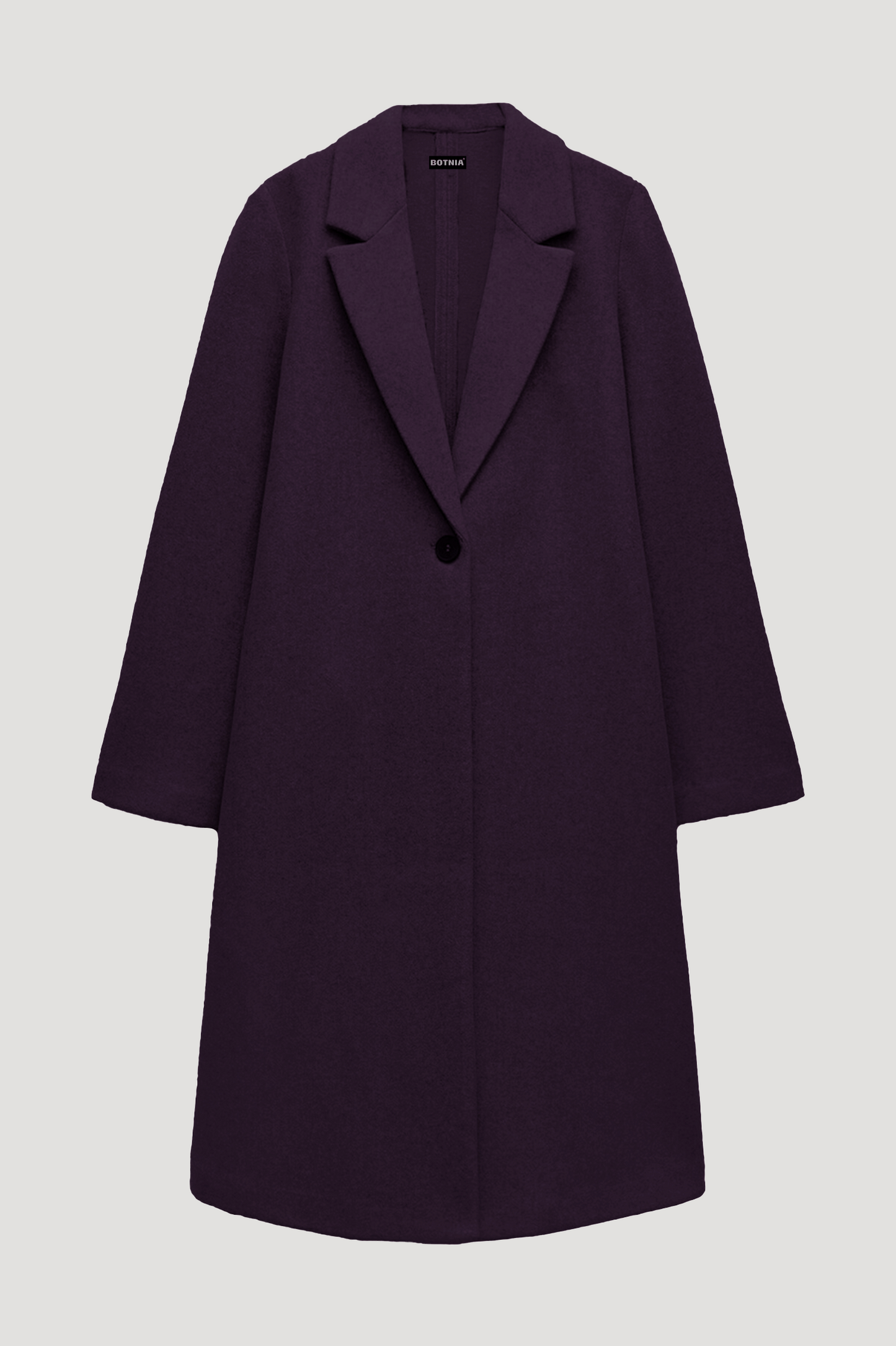 Berry - Wool Blend Long Coat